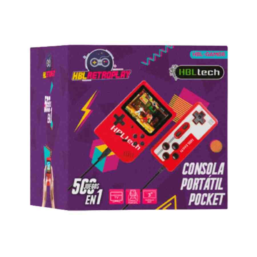 CONSOLA PORTATIL + JOSTICK  HBL GAM-06